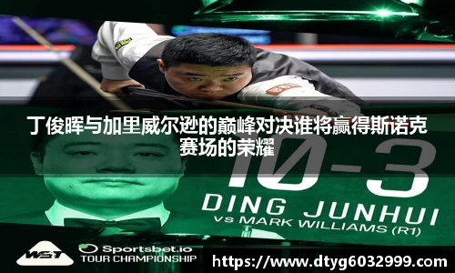 yy易游丁俊晖与加里威尔逊的巅峰对决谁将赢得斯诺克赛场的荣耀